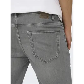 Only & Sons Herren ONSPLY Reg Gr. Jog Pk 8583- DNM Noos Jeansshorts Grey denim),