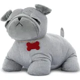 mojoliving Türstopper Tier Deko Hund "Bruno" | Türsack mit 20 cm Höhe | Als Türstopper Boden Sack Fensterstopper oder Zugluftstopper Tier | Schwer für Tür und Fenster