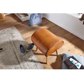 Wohnling Hocker WL6.087 braun Leder, 1 St.