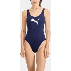 PUMA Swim Damen Badeanzug Schwimmanzug Bademode BLAU XS