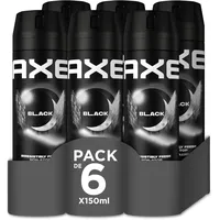 Axe Bodyspray Black 6 x 150 ml