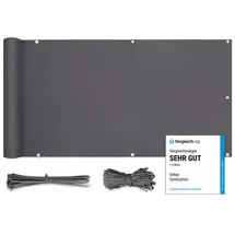 salcar Balkonverkleidung 75 x 500 cm Anthrazit Polyester