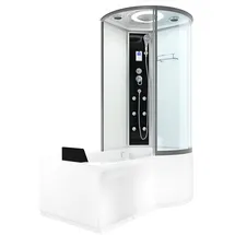 AcquaVapore Kombination Badewanne Dusche K55-L01 Duschtempel 170x100