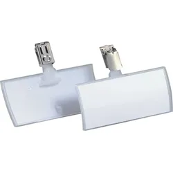 Durable Namensschilder Click Fold 54x90mm mit Clip transparent Ve=25 Stück