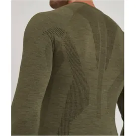 Falke Wool Tech langarm Unterhemd Herren 7830 olive S