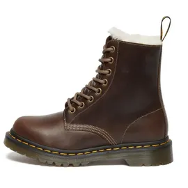 Dr. Martens 1460 Pascal Serena Stiefel Dark Khaki 39