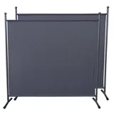 Quick Star Paravent 2 Stück Stellwand 180x178cm Grau (2 Stück) grau 178 cm x 180 cm
