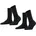 Socken 2P Schwarz 39-40