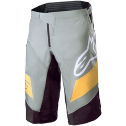 Alpinestars Racer Fahrrad Shorts, grau-gelb, Größe 28 für Männer