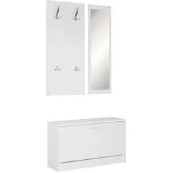 Wandgarderobe 'Jana', weiss