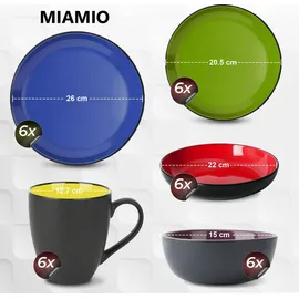 MiaMio Le Papillon Kombiservice 30-tlg. bunt