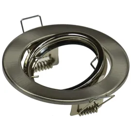 ChiliTec Einbaustrahler "ST-88 Eco" Einbau Ø 65mm, Außen Ø Ø88mm schwenkbar für Decken Aussen Loch Ø68mm für 50mm Leuchtmittel, Chrom matt