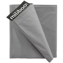 Housse de pouf géant gris clair BIG MILIBAG