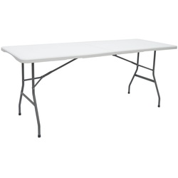 Gartentisch für 6 Personen - 180 x 70 cm Klapptisch - Camping Esstisch Klappbar