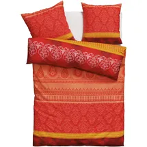 Home Affaire Bettwäsche HOME AFFAIRE "Sonnenham", rot, B/L: 135cm x 200cm, 1 Stk., 1 Stk., Renforcé, B/L: 80cm x 80cm, 2, Renforcé, Obermaterial: 100% Baumwolle, Bettwäsche, Bettwäsche, in Gr. 135x200 oder 155x220 cm, 100% Baumwolle, Paisley