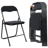 Albatros Klappstuhl Manitu 44 x 78 x 46 cm schwarz 4 St.