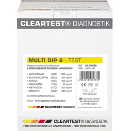 Diaprax Cleartest Multi Dip 12 Drogentest