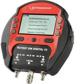 Rothenberger ROTEST GW Digital V3 - Set Gas / Wasser