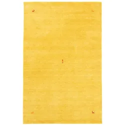 Morgenland Gabbeh Teppich - Indus - Sahara - gold - 60 x 40 cm - rechteckig