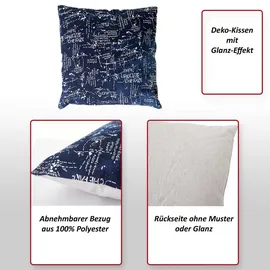 MCW Dekokissen 45 x 45 cm Blau