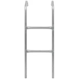 vidaXL 2-stufige Trampolinleiter Stahl Silbern 102,6 cm