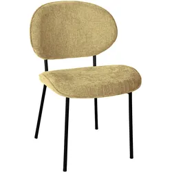 4er-Set Ebba | Bistro Stuhl | Honig Braun | Stoff/Textil