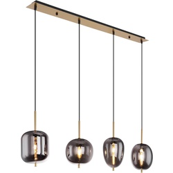 Globo Pendelleuchte Blacky Alu, Eisen, Stahl & Metall Gold Messing