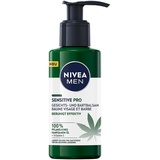 NIVEA MEN Sensitive Pro Gesichts- und Bartbalsam (150 ml), feuchtigkeitsspendende Creme mit Hanfsamenöl & Vitamin E, beruhigender, leichter Balsam für Bartträger