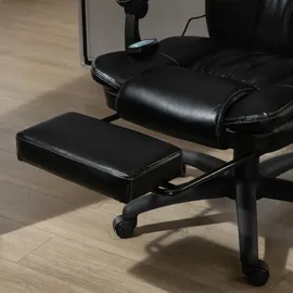 Vinsetto Bürostuhl Kunstleder Schwarz