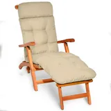 Beautissu Deckchair Auflage Flair DC - Beige