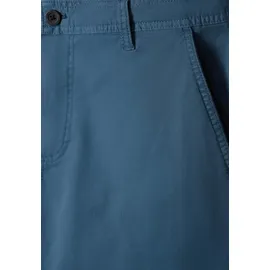 STREET ONE MEN, Herren, Gr. 30, blau (ocean blau), Web, 98% Baumwolle, 2% Elasthan, unifarben, regular fit kurz, Hosen Shorts, aus Baumwolle mit Stretchanteil