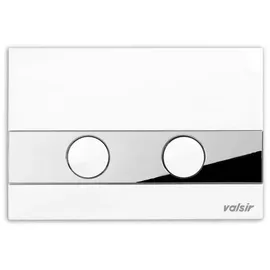 Valsir - Betätigungsplatte Julius Drückerplatte Mechanisch Weiß-chrom