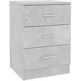 vidaXL Nachttisch Betongrau 38x35x56 cm Holzwerkstoff