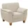 Home Affaire Sessel Alta Mikrofaser 101 x 87 x 88 cm Beige mit Federkern und Kontrastnaht