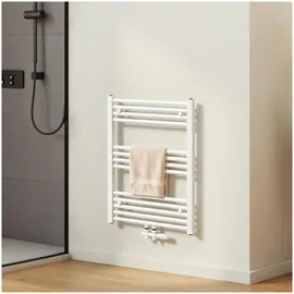 EMKE Badheizkörper 750 x 600 mm 337 W weiß Mittelventil