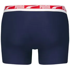 Puma Boxershorts Everyday Multi Logo 4er Pack Blau / Mehrfarbig M