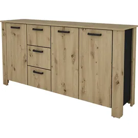 byLIVING Faro 160 x 84 x 40 cm Artisan Eiche / Schwarz