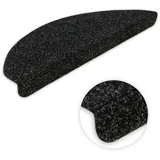 Kettelservice-Metzker Stufenmatten Ramon MW Halbrund | in verschiedenen Set Varianten | 65x21x3,5cm | Anthrazit 14 Stück