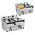 Royal Catering Doppelte Elektrofritteuse mit Hahn 230 V 2 x 10 L