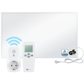 bringer-germany Bringer® Infrarotheizung - 600 (BRIH600) / BRTS: Smart Thermostat und Fernbedienung / Weiß