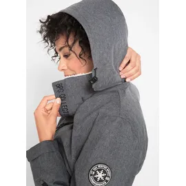 bonprix Funktionsjacke BONPRIX, Damen, Gr. 48, grau (schiefergrau meliert), Softshell;Web, Obermaterial: 100% Polyester. Futter: 100% Polyester.