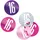 Unique Konfetti 14 g Rosa/Silber Zahl 16