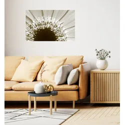 Wandsticker QUEENCE "Sonnenblume", beige, T:0,1cm, Folie, Wandtattoos, Selbstklebend, kinderleichte Anbringung