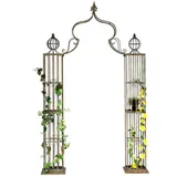 DanDiBo Ambiente Rosenbogen Metall Kletterhilfe 93969 275x172 cm Gartenbogen Rankhilfe Rankgitter Torbogen