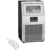Homcom Kommerzielle Eiswürfelmaschine 30 kg/24 H Eismaschine Edelstahl - Silber