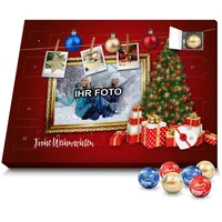 printplanet - Lindt Lindor-Adventskalender mit Bild Bedrucken - Foto-Adventskalender selbst gestalten - Rahmen 1-2024