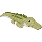 Relaxdays Türstopper Krokodil, Stoff mit Sandfüllung, Türpuffer Boden, Deko Türsack Kinder, HBT: 8 x 45 x 16 cm, grün
