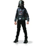 RUBIE'S I-300109 Star Wars Offizielles Darth Kostüm, Top und Maske, Einheitsgröße – I-300109k Vader, Jungen, Schwarz