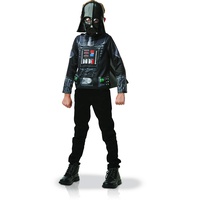 Rubies I-300109 Star Wars Offizielles Darth Top und Maske Kostüm-Einheitsgröße-I-300109k Vader, Garçon, Schwarz