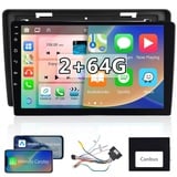 【8 Kern 2+64G】 Hodozzy Carplay Autoradio für Citroen Berlingo 2015-2018/Peugeot Partner 2008-2019 Android Autoradio mit Navi,9 Zoll Touchscreen mit Android Auto/WiFi/GPS/RDS/FM/Bluetooth/USB+ Canbus